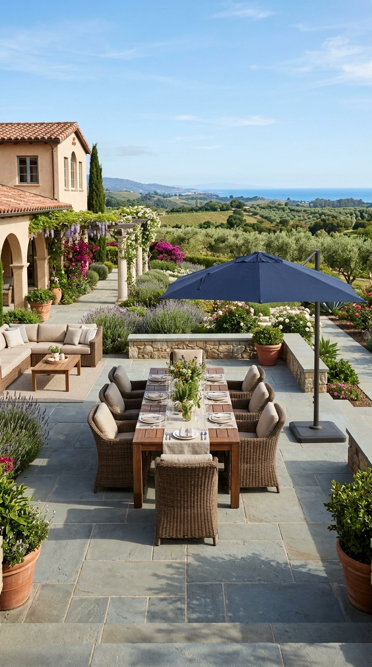 how to arrange outdoor furniture 9