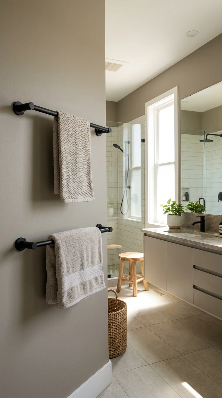 how to hang bathroom towels 7