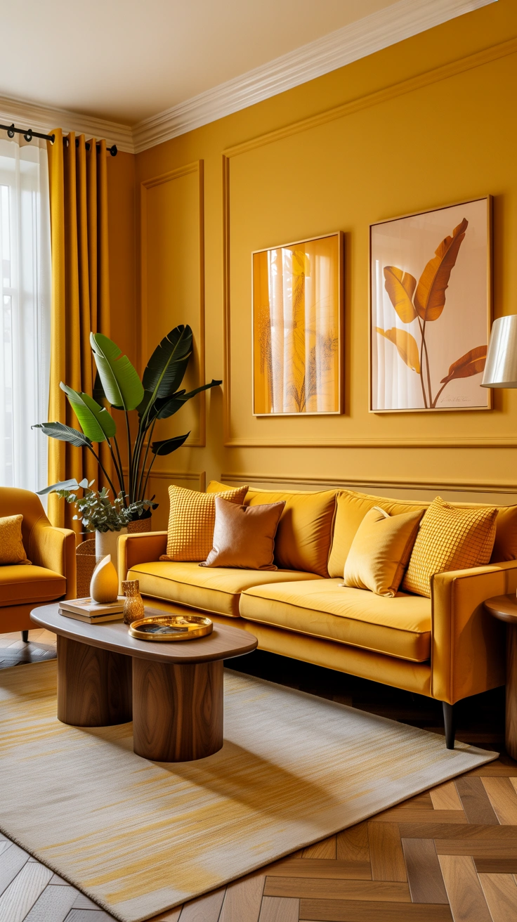 yellow living room ideas 10