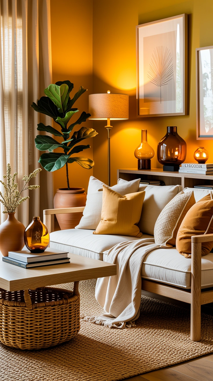 yellow living room ideas 13